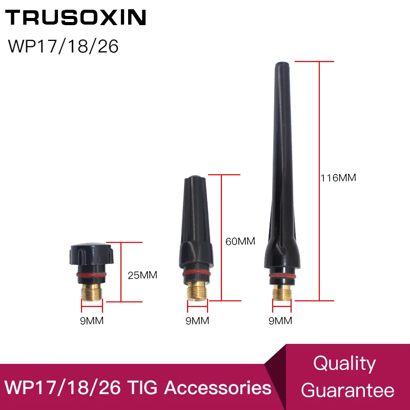 5 pcs 17CB20 Short Collet Body Tig Welding Torch WP-17 WP-18 WP-26 1.0mm 0.040/"