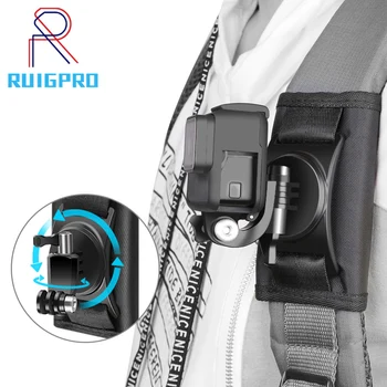 

Update Sport Camera Backpack Clip Mount 360 Degree Rotary For Xiaomi Yi for Gopro Hero 8 7 6 5 4 Action Camera Accessories