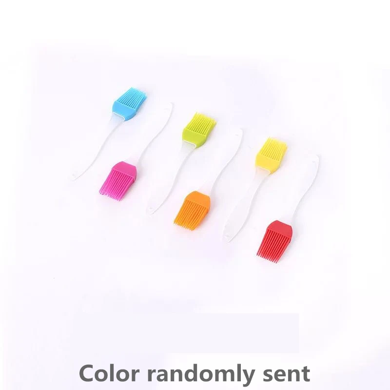 Color sent randomly Силиконовая щетка для домашней выпечки, масляные щетки для барбекю, инструменты для барбекю, кухонные инструменты, пищевые щетки для выпечки с грилем, щетка с соевым соусом - Цвет: Color sent randomly