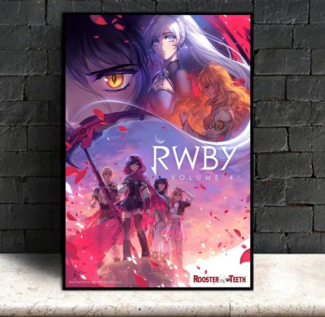 BO xianru557-02 Печать на холсте украшение дома Rwby Классический Аниме Стены Модульная художественная картина картины скандинавском стиле плакат прикроватный фон - Цвет: BO xianru557-02
