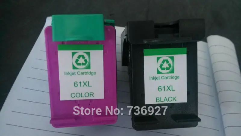 

For HP 61XL Black+Tri-Color (CH563WN+CH564WN) Remanufacture Ink Cartridge Set for Deskjet 3052A