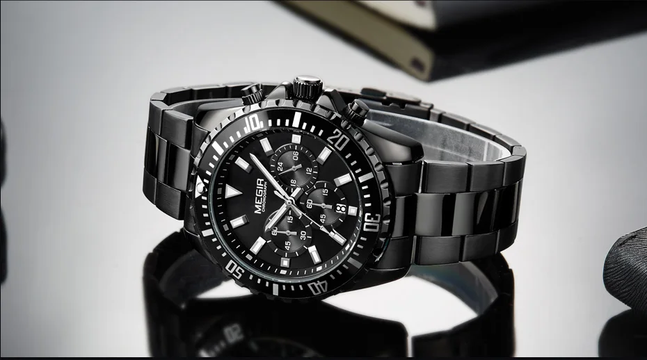 MEGIR мужские s часы лучший бренд класса люкс мужские модные кварцевые часы с календарем повседневные военные спортивные наручные часы Relogio Masculino
