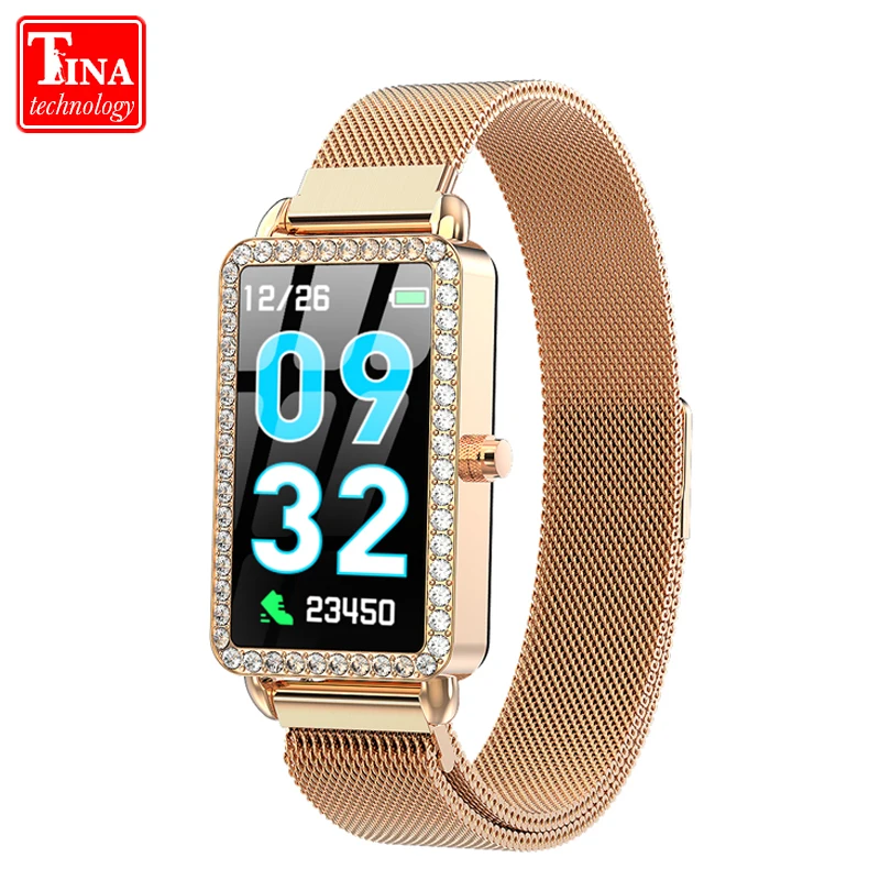 

2019 A88 Fashion Girl's Smart Watch with Heart Rate Monitor Multi-function Sports Watch Women Smart Bracelet music control band