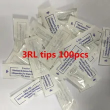 3RL 100 шт. whrite цвета индивидуально упакован постоянное Макияж иглы Советы питания для бровей губ