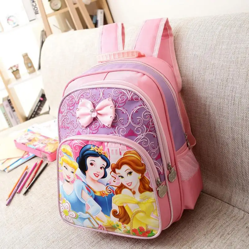 Детская сумка, детский школьный рюкзак принцессы, милые школьные сумки для девочек, Детский рюкзак, сумка через плечо, Mochila Infantil - Цвет: pink princess
