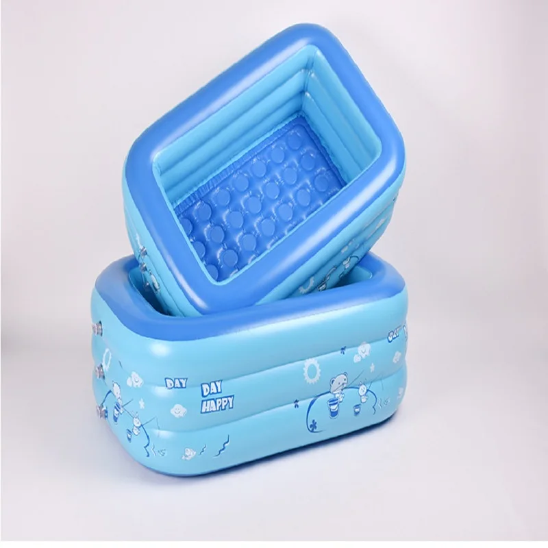 PVC environmental protection swimming pool children's play pool square double leakproof inflatable pool swimming supplies