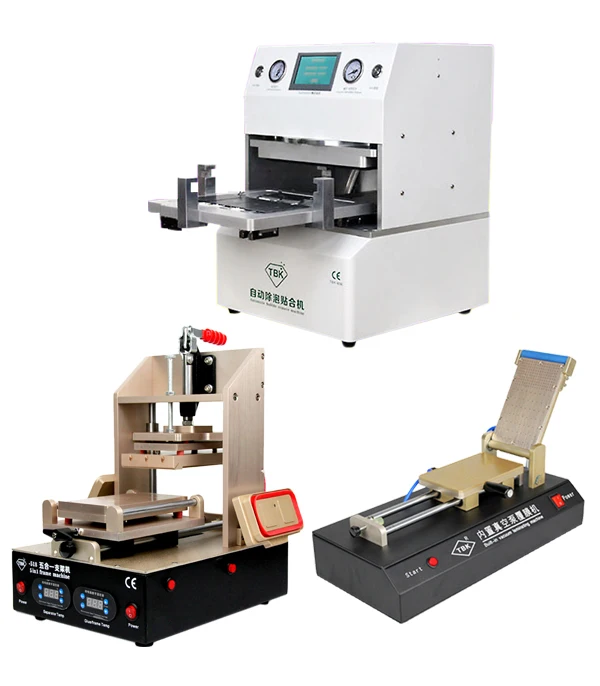 

TBK Automate OCA Vacuum Laminating machine Perfect Remover Machine+OCA Film laminating machine+5 in1 OCA Frame machine