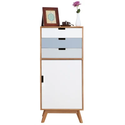 Louis Fashion Living Room Cabinets Solid Wood Drawer Type Bedroom Storage Nordic Simplified Modern Decoration - Цвет: G1