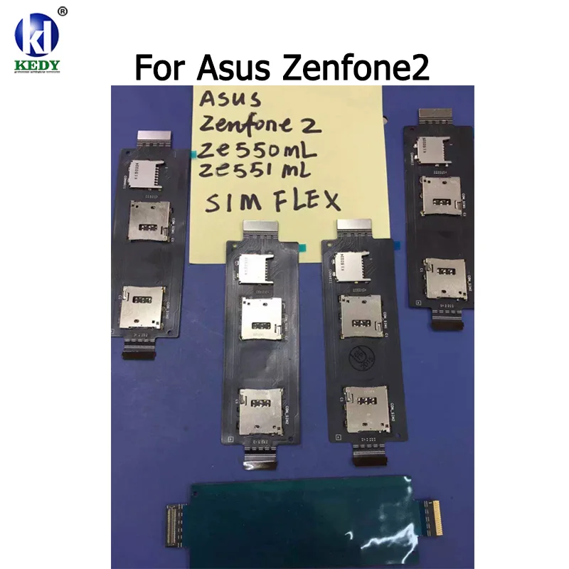 Для Asus ZenFone 2 Zenfone2 ZE551ML ZE550ML Sim Слот кардридера Разъем Держатель гибкий кабель |