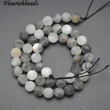 Матовый скучный полированный натуральный черный Рутиловый Кварцевый Камень Круглый Loose бусы 4 мм 6 мм 8 мм 10 мм 12 мм