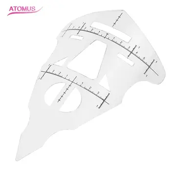 

Makeup Face Eyebrow Ruler Lip Tattoo Stencil Cosmetic Measure Tool Reusable Eyebrow Guide Ruler For Microblading Brow Permanent