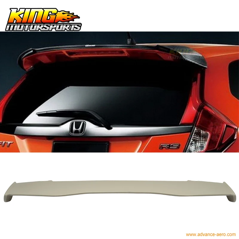 

For 2015 2016 Honda Jazz Fit 4 Door Hatchback Rear Trunk Spoiler MU Style ABS Spoiler GE8 JDM
