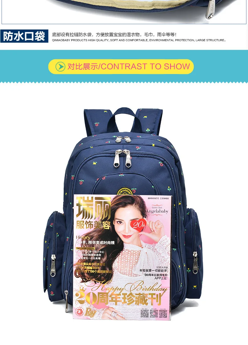 Fashion Mummy Diaper Bag Large Capacity Maternity Backpack Waterproof Travel Baby Stroller Bag For Mom Multifunctional Nappy Bag (33)