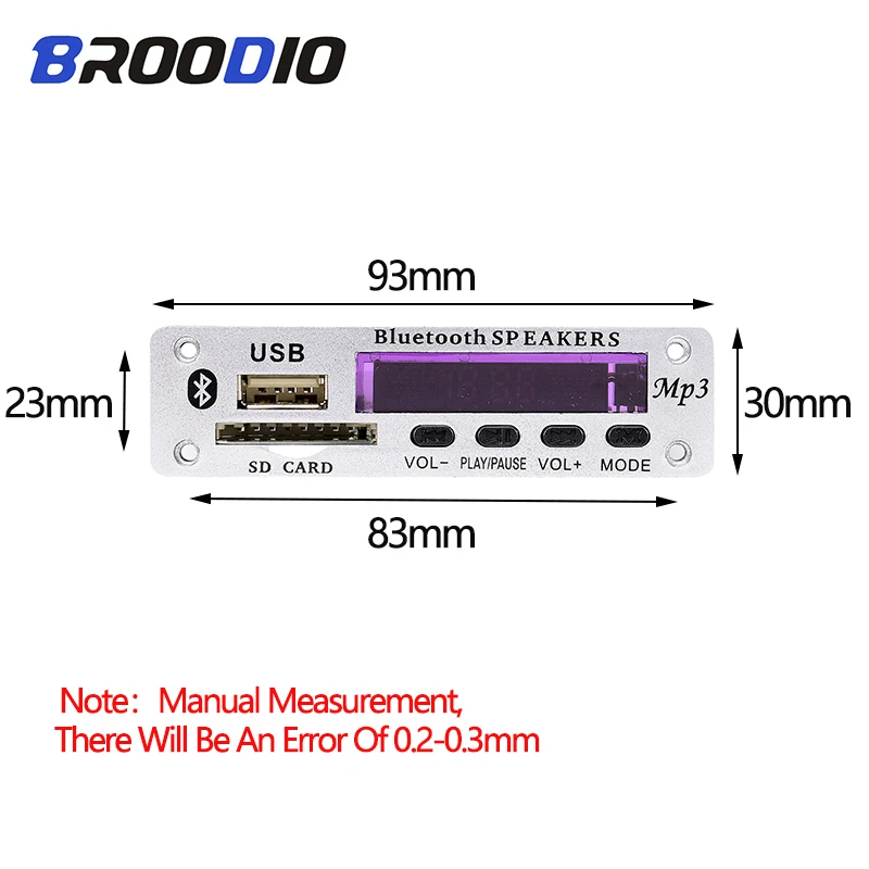 MP3 Bluetooth динамик плеер декодирующая плата музыкальный плеер без потерь USB MP3 декодер 12 в беспроводной аудио модуль с sd-картой для автомобиля