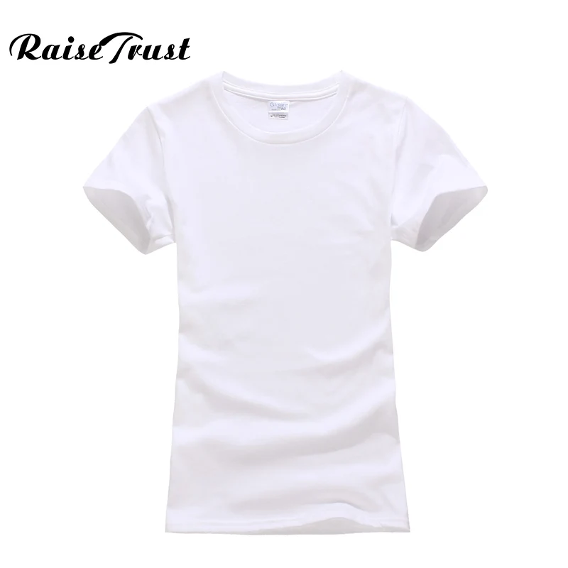 2017 Summer T Shirt Women Cotton Short Sleeve T Shirt Candy Colors O Neck 19 Solid