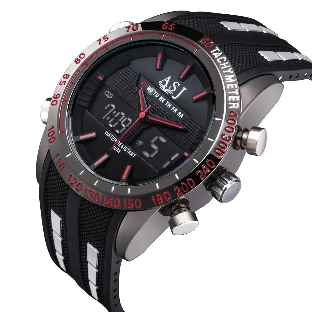Prix pour 2016 Hommes Sport Montre, caoutchouc Bande Numérique Analogique Militaire Montre, Résistant À l'eau Chronomètre Alarme Calendrier Armée Montre-Bracelet Prix pour 2016 Hommes Sport Montre, caoutchouc Bande Numérique Analogique Militaire Montre, Résistant À l'eau Chronomètre Alarme Calendrier Armée Montre-Bracelet