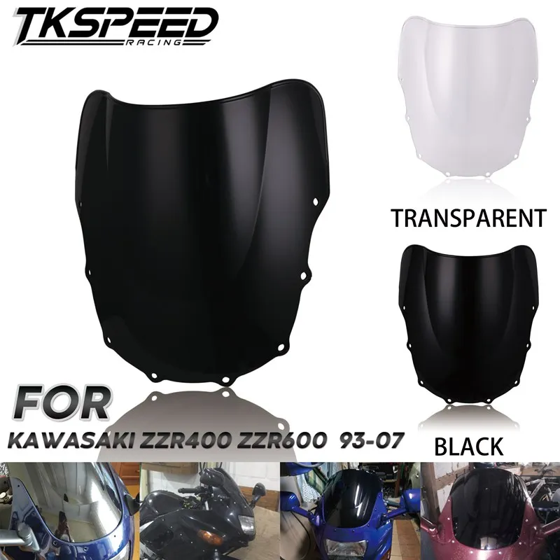 МОТОЦИКЛ ABS лобовое стекло для Kawasaki ZZR400 ZZR600 ZZR 400 600 1993-2007 1999 2000 01 02 03 04 05 06 Windscherm |