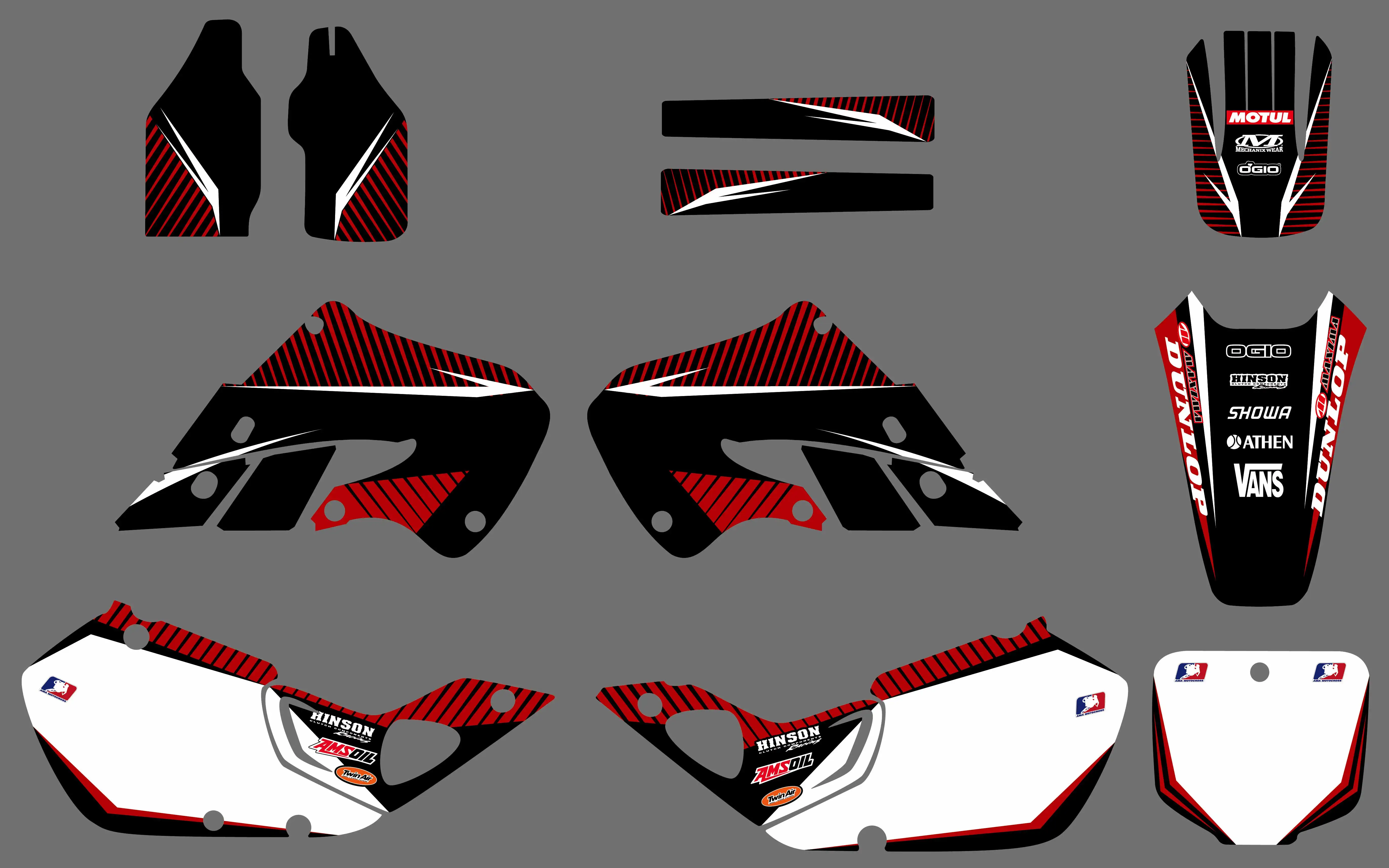 

NICECNC Adhesive Team Background Stickers And Decals Kit For Honda CR125 CR 125 1998 1999 CR250 CR 250 1997-1999