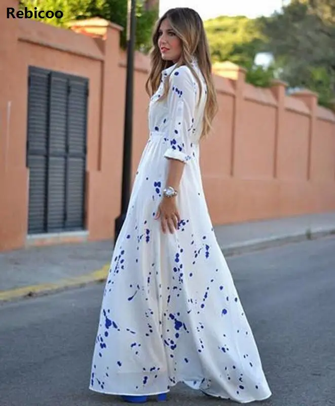 

New Women Sexy Summer Bohemain Long Maxi Evening Party Floral Dress Beach Dresses Sundress