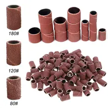 300pcs Nail Grinder Apparatus for Manicure Polish Machine Mill Cutters Accessory 80»/120»/180″ Nail Drill Bits Sanding Bands