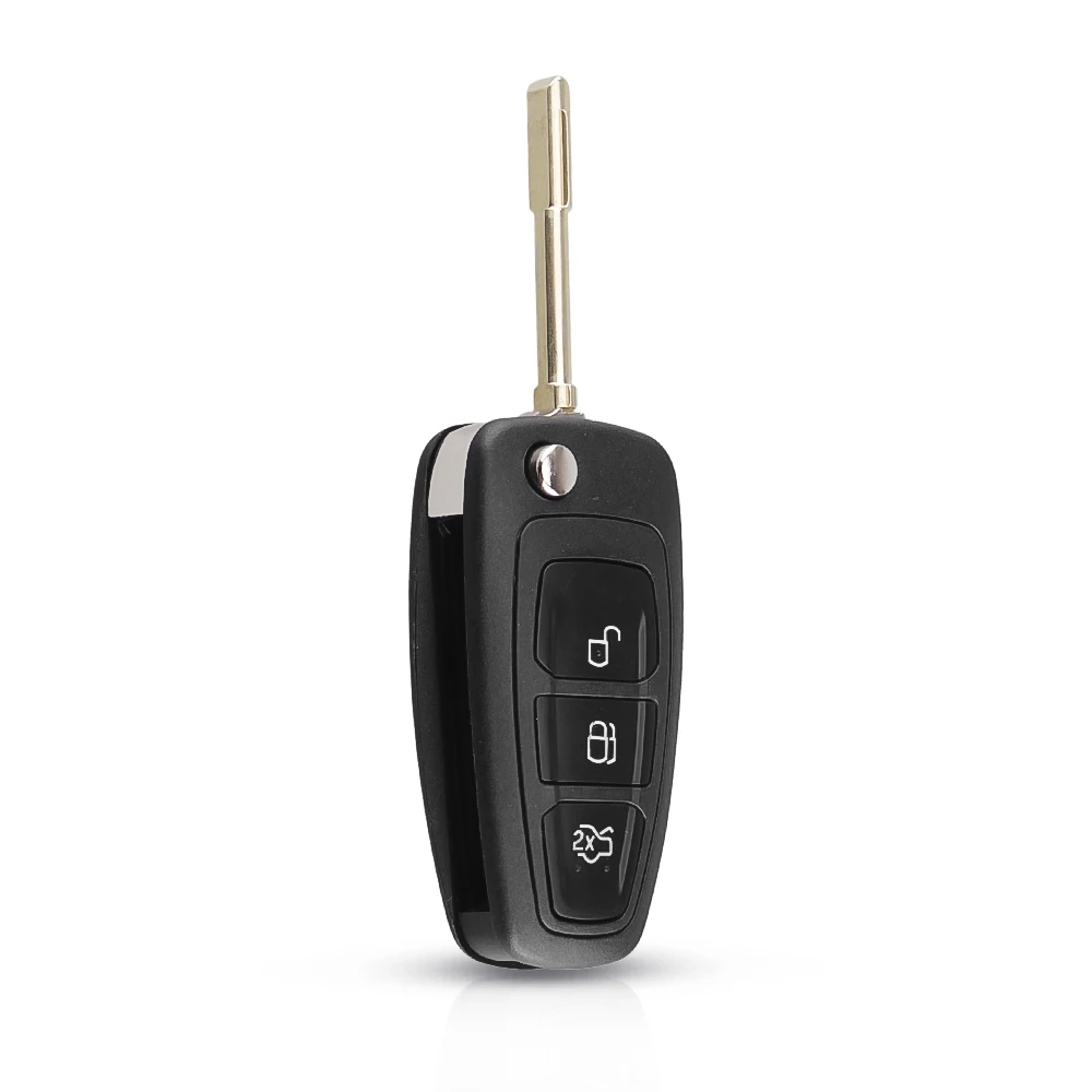 KEYYOU 3 кнопки флип-ключ складной корпус автомобильного ключа дистанционного управления для Ford Focus Mk1 Mondeo Transit styling smart key cover чехол Fob