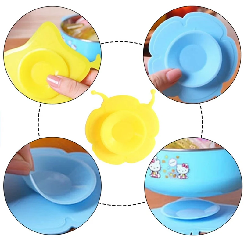 Multifunctional Child Baby Tableware Non-slip Bowl Suction Pad Baby Plate Kids Silicon Pads Cartoon Random Style Multifunctional Child Baby Tableware Non-slip Bowl Suction Pad Baby Plate Kids Silicon Pads Cartoon Random Style