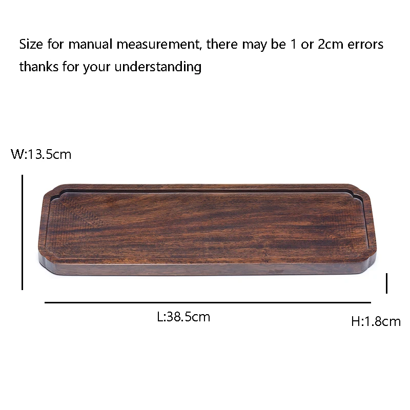 Винтаж черный из сандалового дерева чайная лоток из натурального дерева ручная роспись Творческий узор маленький чайный столик Китайский кунг-фу чайный сервиз аксессуары - Цвет: A