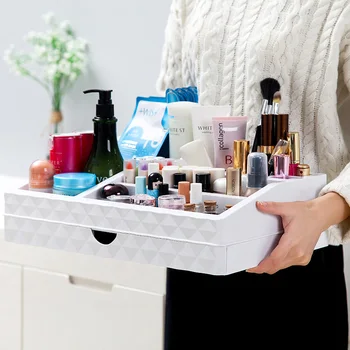 

Creative Drawer Storage Boxes Organizer Multi-Function Home Bathroom Desktop Vanity Cosmetic Debris Storage Boxes