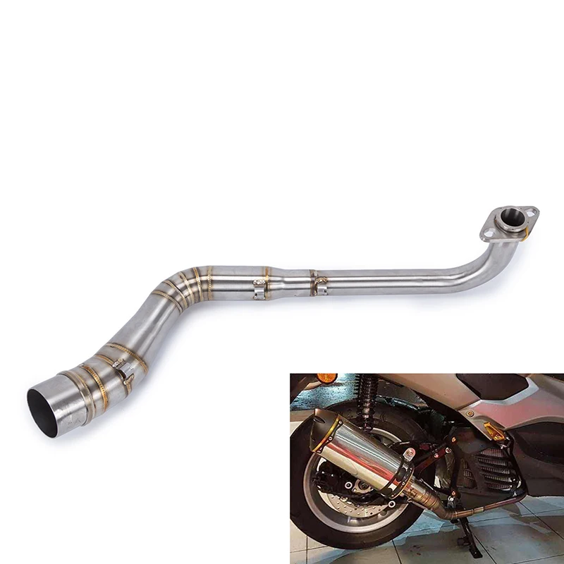 

Motorcycle For Yamaha NMAX155 NMAX 125 2015-2017 Exhaust Pipe Scooter Front Stainless Steel Middle