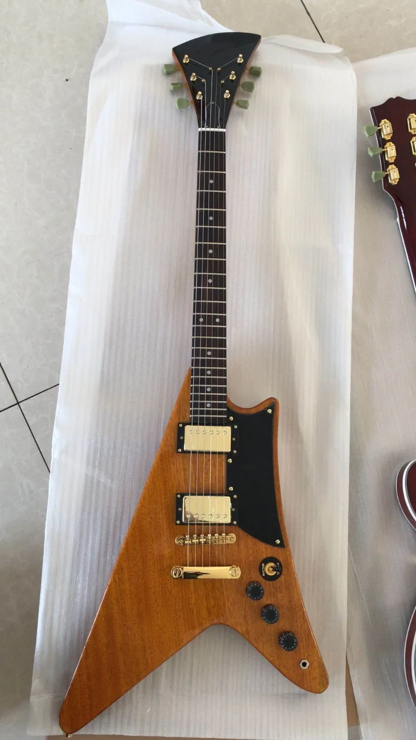 Wholesale Cnbald Custom Flying V 1958 Electric Guitar Mahogany Body