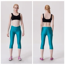 Calças Capri esporte Aptidão Das Mulheres Leggings Treino Cropped Calças Elásticas Ginásio Com Zíper Roupa Esportiva Arfar LNSLgs Ginastica