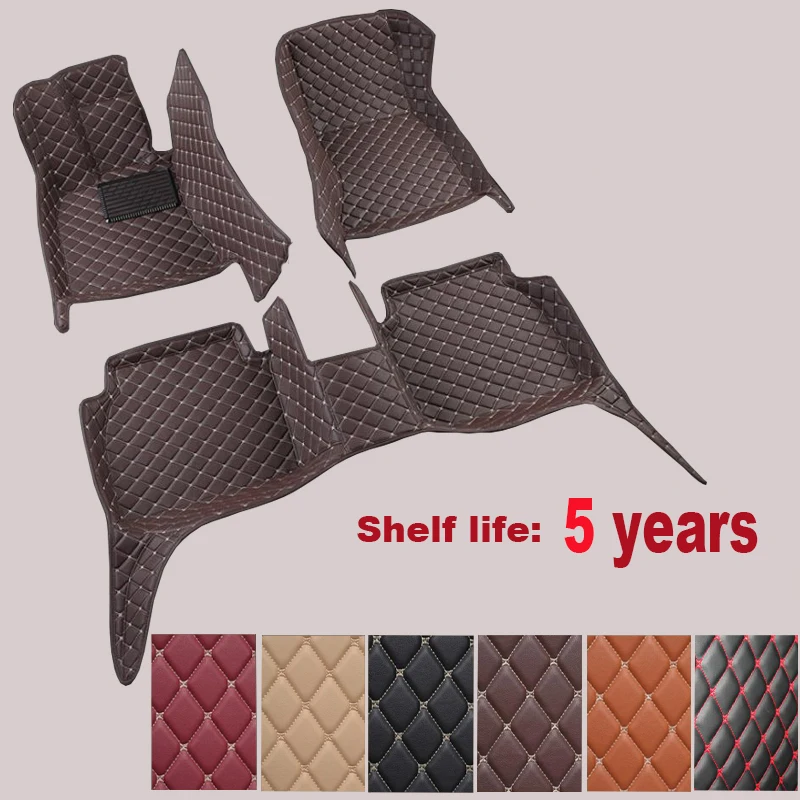 

Floor Mats Foot Carpets Car Step Mats For BMW GT528i GT535i GT550i 2010.2011.12.2013.2014.2015.2016.Embroidery+Leather+XPE Mats