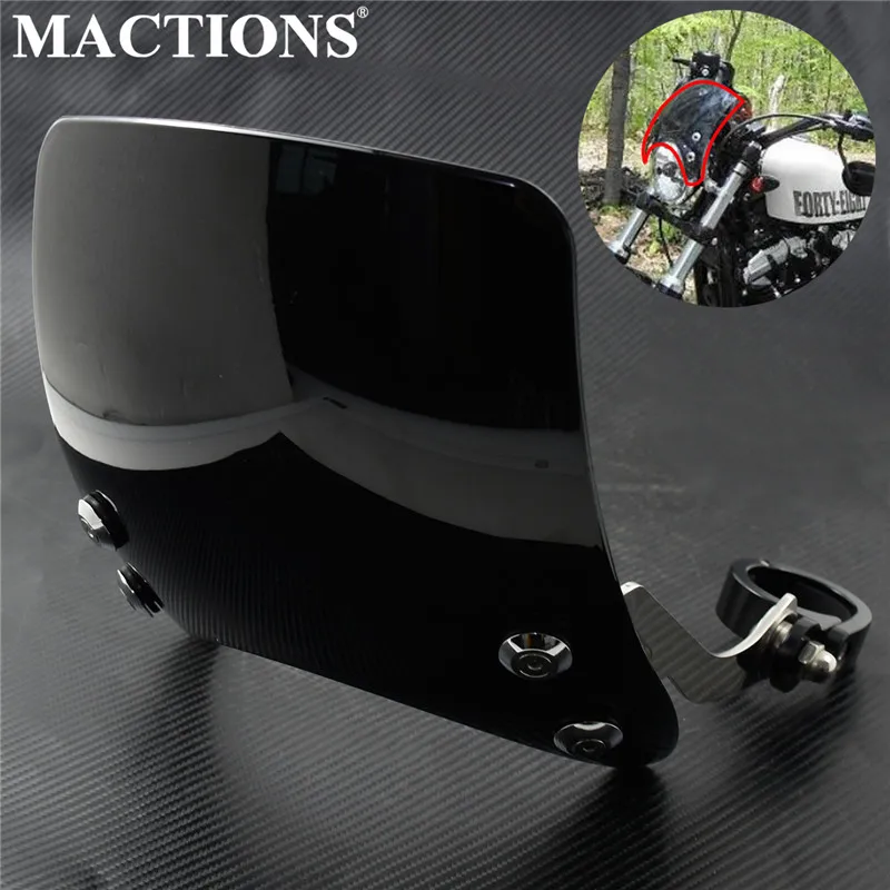 Buy Motorcycle 39mm Windshield Windscreen Black For