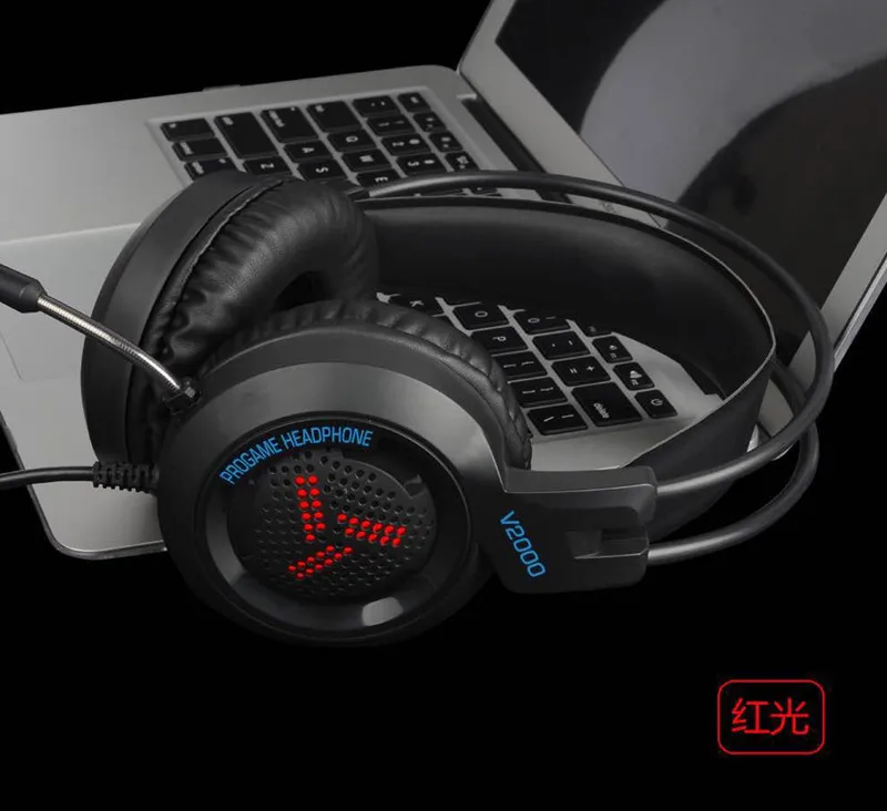 Игровая гарнитура светодиодный музыкальный аудио BigWith Mic игровая для ПК Компьютерная гарнитура 7,1 канал 3,5 мм разъем стерео опционально