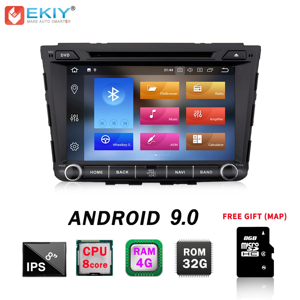 

EKIY IPS 2 Din 4G+32G Android 9.0 Car DVD Multimedia Player for Hyundai IX25 Creta GPS Navigation Stereo Auto Radio WiFi BT OBD