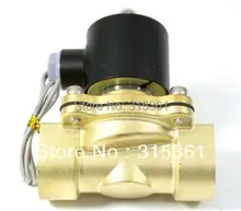 Free Shipping Electric Solenoid Valve Water Air N C 220V AC 3 4 2W200 20 Option