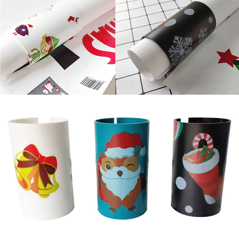 

Economical 1 Pcs Sliding Wrapping Paper Cutter Paper Roll Cutter Tool Safety Sliding Xmas Santa Elk Print ds99