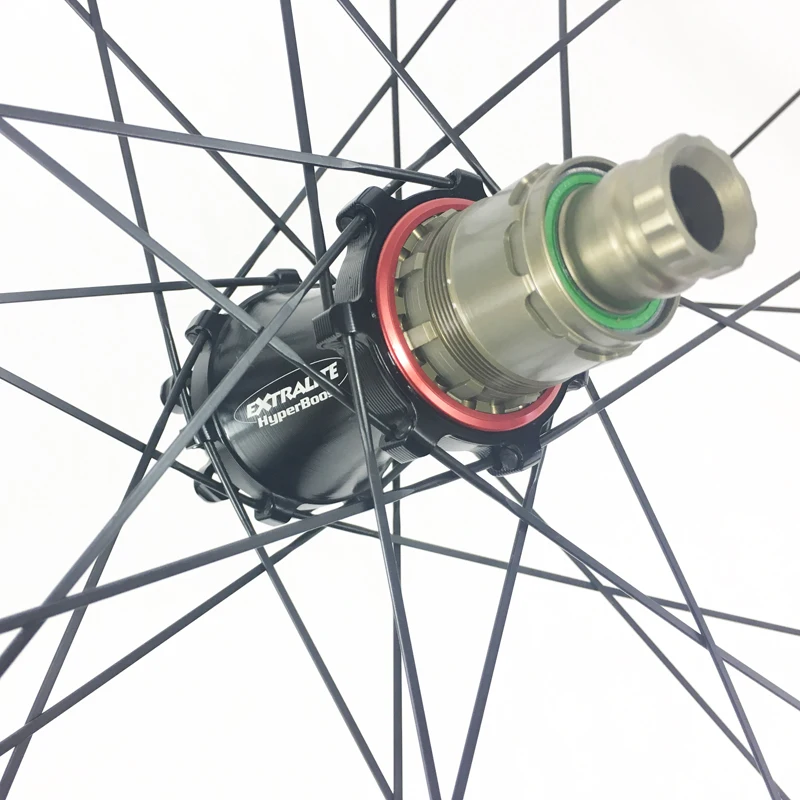 Sale 1180g SUPER LIGHT 29er MTB XC 30mm x 30mm tubeless carbon boost wheels Extralite HyperBoost straight pull hub UD 3K 2