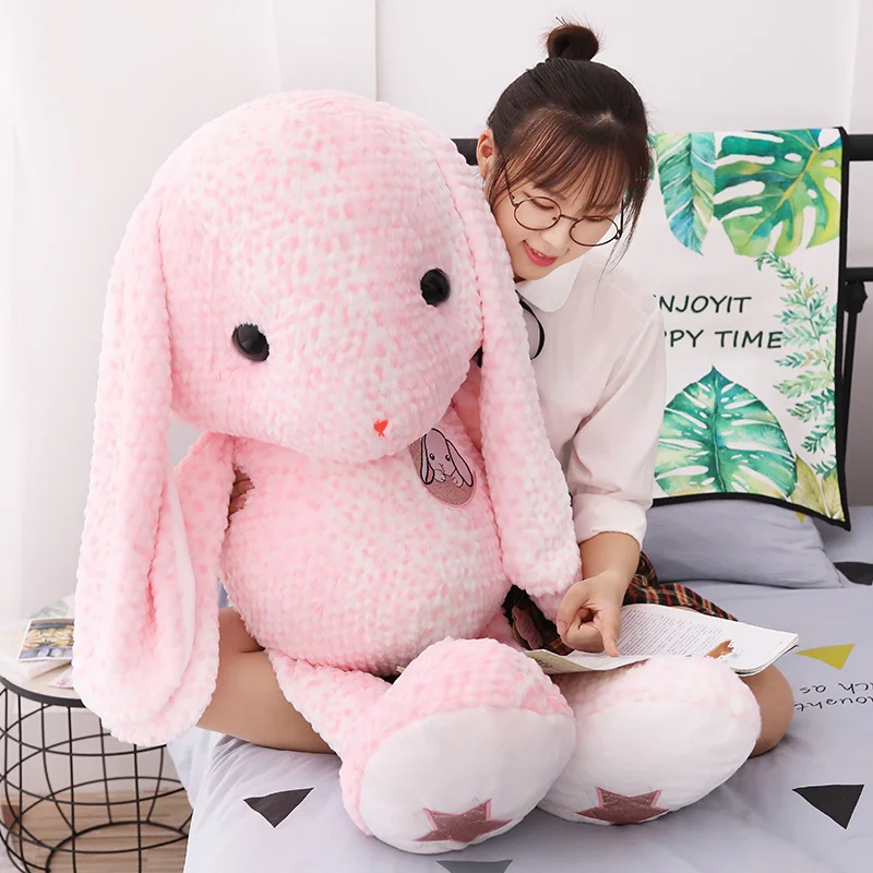 75cm Large Lovely Plush Rabbit Pillow Toys Stuffed Animals Rabbit Plush Toys Baby Dolls Birthday