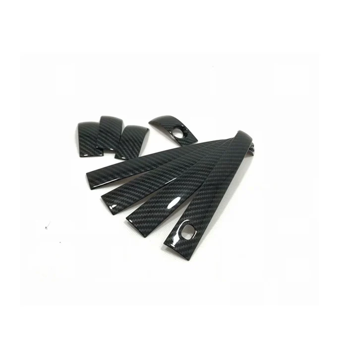 Pcmos nuevo manijas de puerta Exterior 8 piezas ABS de fibra de carbono partes de Exterior para Jeep Grand cheroki 2014- 2015-2016-2017-2018