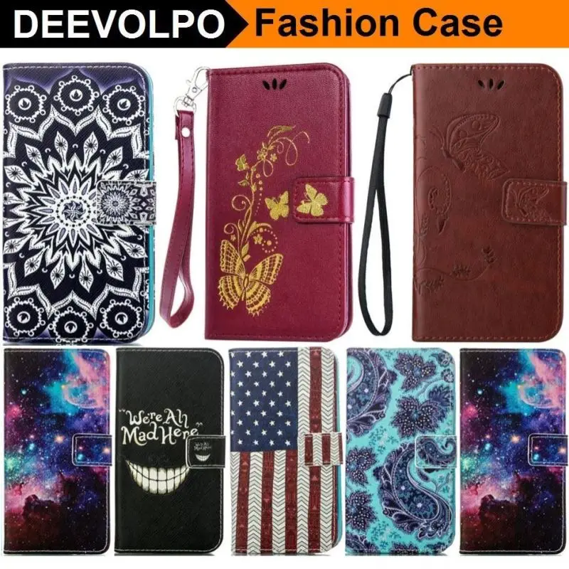 

DEEVOLPO PU Leather Case For LG G3 D855 D856 D857 D859 G3 Beat Mini G3S D722 D725 L70 Silicone Holder Butterfly Cover DP02Z