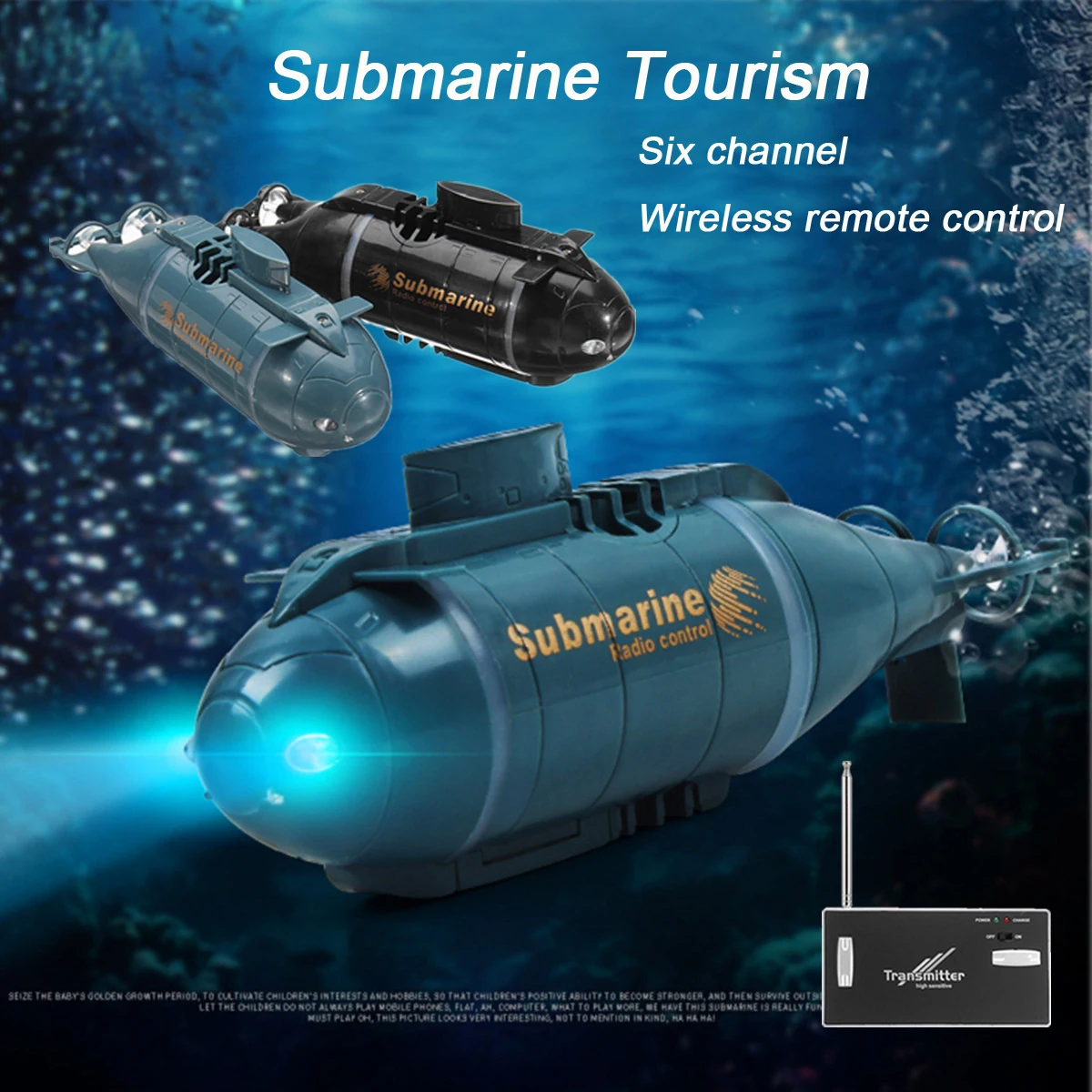

2018 Mini RC Racing Submarine Boat 6 Channel Remote Control Toys Under Water Ship Model Kid Gift