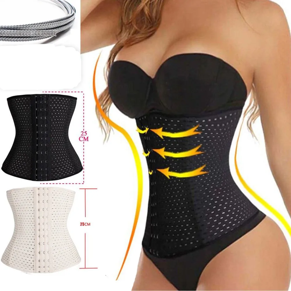 best shapewear for women 2020 Women Waist Trainer Super Stretch Steel Bone Body Shaper Waist Cincher Control Corset Slimming Belt Tummy Burner Girdle shapewear