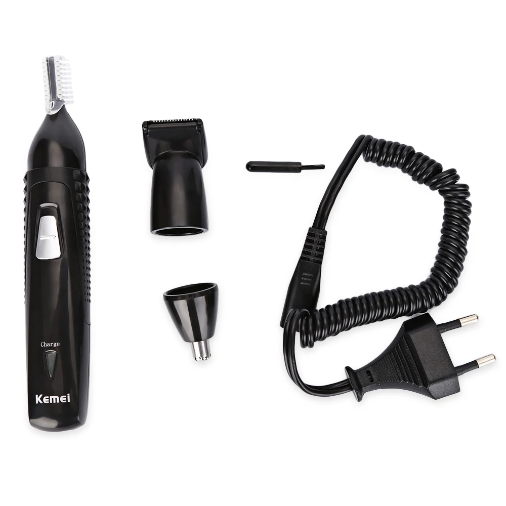 Kemei KM 309 3 In 1 Rechargeable Electric Nose Hair Trimmer Ear Sideburns Cutter Cleaner Facial
