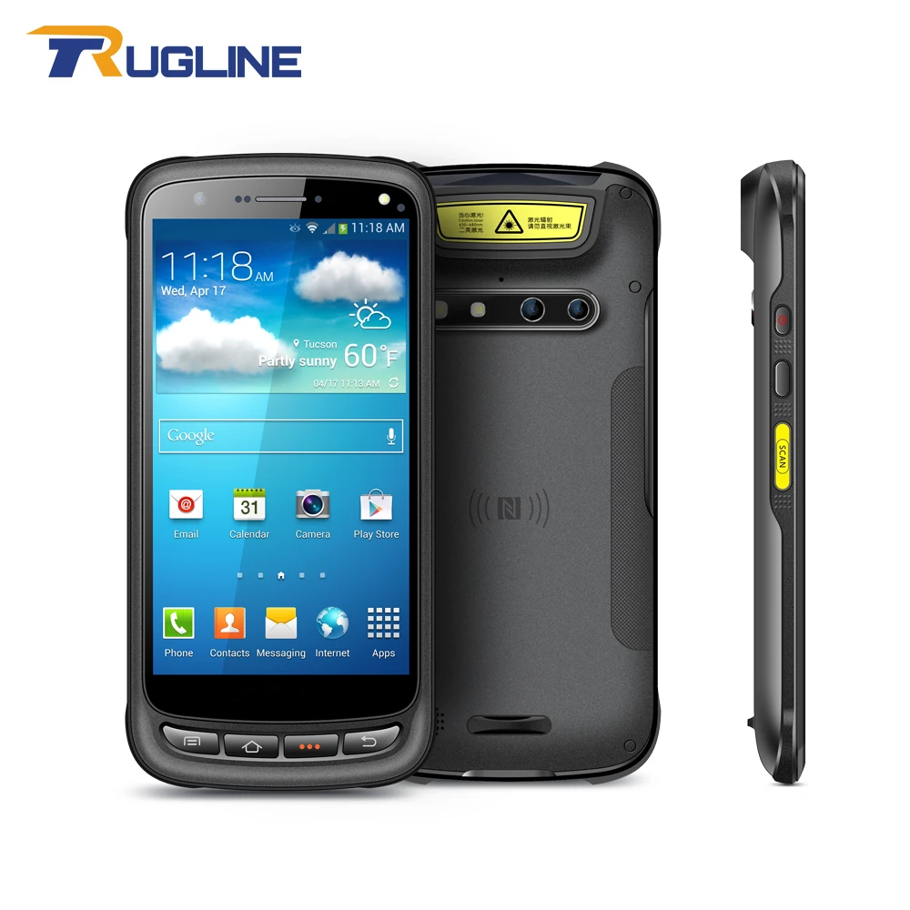 4G LTE Handheld PDA Android 6 0 OS 2G RAM 16G ROM Memory NFC 1D 2D