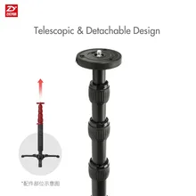 zhi yun Zhiyun Official Telescopic Monopod for Zhiyun Crane 2 for Zhiyun Handheld Gimbal Stabilizer with 1/4″ Mounting Screw