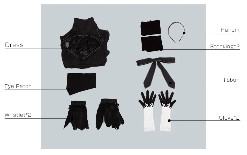 Игра NieR Automata 2B героиня Косплей ONSEN Косплей Костюм Черное женское платье с перчатками+ маска+ повязка на голову обувь для костюмированной вечеринки