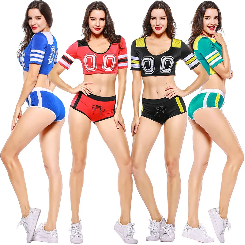 2018 لكرة القدم مباراة كأس الأمريكية التشجيع الملابس المشجع أزياء مسرحية المدرسة ألعاب زي المرحلة اللباس