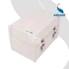 Metal Agraffe Design Hinge Type Waterproof Box / Control Box with Metal Draw Latches (SP-002-281918)