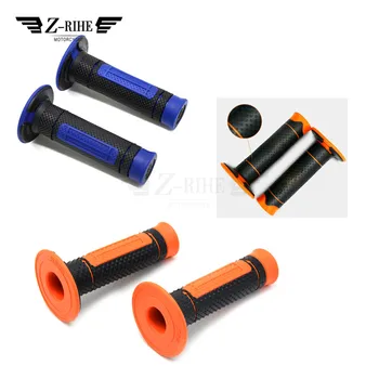 

Orange/Blue Motorcycle Hand Grips Handle Rubber Bar Gel Grip Handlebar Accessories For KTM 1290 SupeR Duke R GT 200 Duke RC200